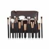 LORETA 15Pcs Rose Gold Makeup Brush Set With Bag 24HR OVERNIGHT COLLECTION
