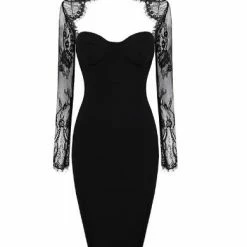 LORETA Glam Lace Dress Clothing