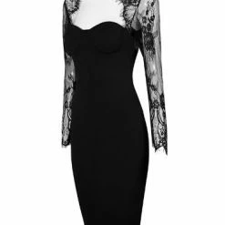 LORETA Glam Lace Dress Clothing