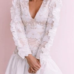 LORETA Italian Lace Dress Clothing