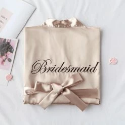 LORETA Clothing Bridesmaid & Bride Satin Robes