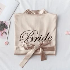 LORETA Clothing Bridesmaid & Bride Satin Robes