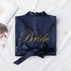 LORETA Clothing Bridesmaid & Bride Satin Robes