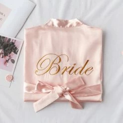 LORETA Clothing Bridesmaid & Bride Satin Robes