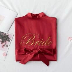 LORETA Clothing Bridesmaid & Bride Satin Robes