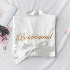 LORETA Clothing Bridesmaid & Bride Satin Robes