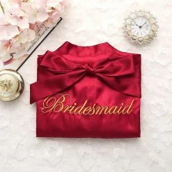 LORETA Clothing Bridesmaid & Bride Satin Robes