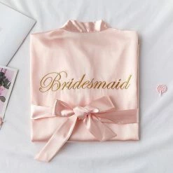 LORETA Clothing Bridesmaid & Bride Satin Robes