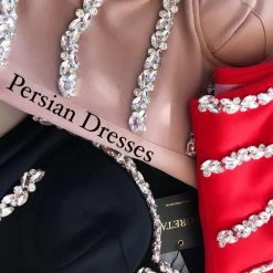 LORETA Persian Dress (Red) Clothing