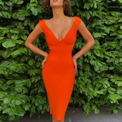 LORETA Clothing Orange Glory Dress