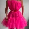 LORETA Pink Sugar Dress Clothing