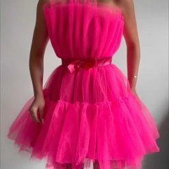 LORETA Pink Sugar Dress Clothing