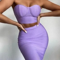 LORETA Unreal 2 Piece Set (Purple)