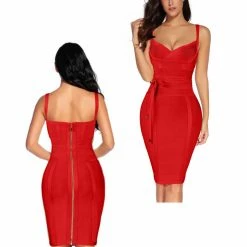 LORETA Isla Dress - Red Clothing