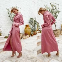 LORETA Satin Duster Coat