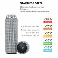 LORETA 24HR OVERNIGHT COLLECTION Crystal Thermos With Smart Temperature Display 17 LORETA 24HR OVERNIGHT COLLECTION Crystal Thermos With Smart Temperature Display
