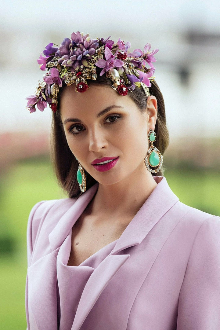 LORETA 24HR OVERNIGHT COLLECTION Violet Headpiece 3 LORETA 24HR OVERNIGHT COLLECTION Violet Headpiece