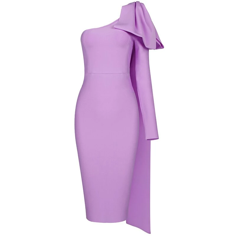LORETA Lilac Bow Dress Clothing 6 LORETA Lilac Bow Dress Clothing