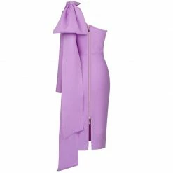 LORETA Lilac Bow Dress Clothing 11 LORETA Lilac Bow Dress Clothing