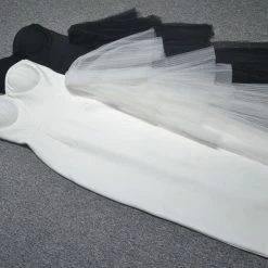 LORETA Black Violet Dress