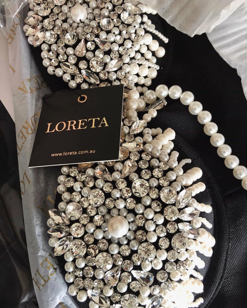 LORETA Helena Crystal Pearl Dress 6 LORETA Helena Crystal Pearl Dress