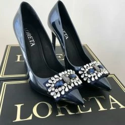 LORETA Midnight Crystal Shoes 24HR OVERNIGHT COLLECTION