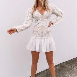 LORETA Italian Lace Dress Clothing