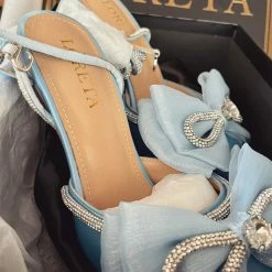 LORETA Sky Blue Pumps 24HR OVERNIGHT COLLECTION