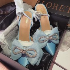 LORETA Sky Blue Pumps 24HR OVERNIGHT COLLECTION