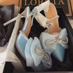 LORETA Sky Blue Pumps 24HR OVERNIGHT COLLECTION