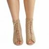 LORETA Katie: Nude Lace Up Shoes 24HR OVERNIGHT COLLECTION