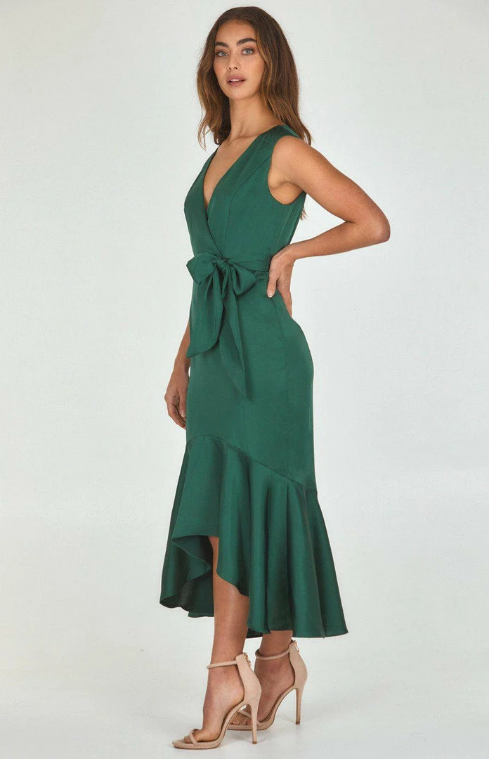 LORETA Clothing Midi Date Night Dress (Emerald) 3 LORETA Clothing Midi Date Night Dress (Emerald)