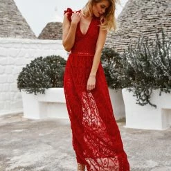 LORETA Adele Dress | Red Clothing