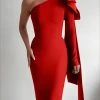 LORETA Red Bow Dress (PRE-ORDER)