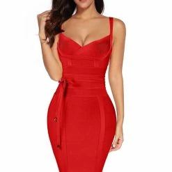 LORETA Isla Dress - Red Clothing