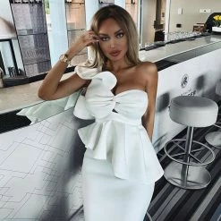 LORETA Sensation Dress (White) Clothing